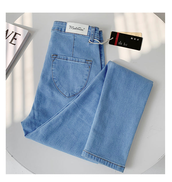 Pantalones Vaqueros Elásticos Cintura Alta para Mujer