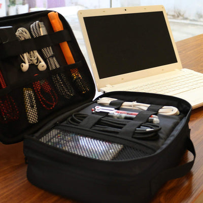 Bolsa Organizadora Dual para Cables, Cargadores y Accesorios Electrónicos - Image 40