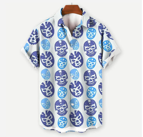 Camisa Hawaiana Estampada para Hombre - Estilo Vacacional Playa - Image 27
