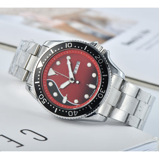 Reloj de Cuarzo para Hombre con Correa de Silicona y Calendario Doble - Image 16