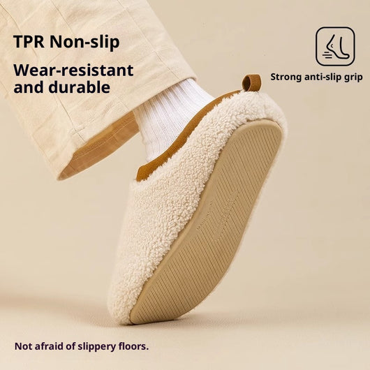 Pantuflas Cálidas de Terciopelo Antideslizantes para Casa - Image 3