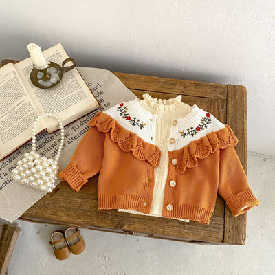 Cardigan de Encaje de Algodón para Bebé Niña - Manga Larga Otoño - Image 4
