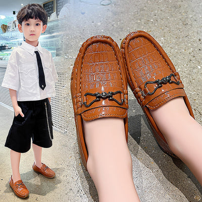 Zapatos de Cuero Estilo Británico para Niños Step On - Image 3