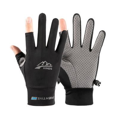 Guantes de Verano para Hombre con Dos Dedos Descubiertos para Pesca y Ciclismo - Image 3