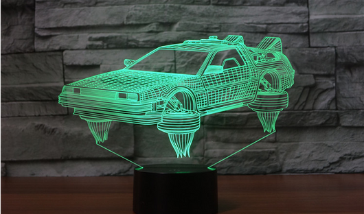 Lámpara Nocturna 3D Coche de Ciencia Ficción para Dormitorio Infantil - Image 22
