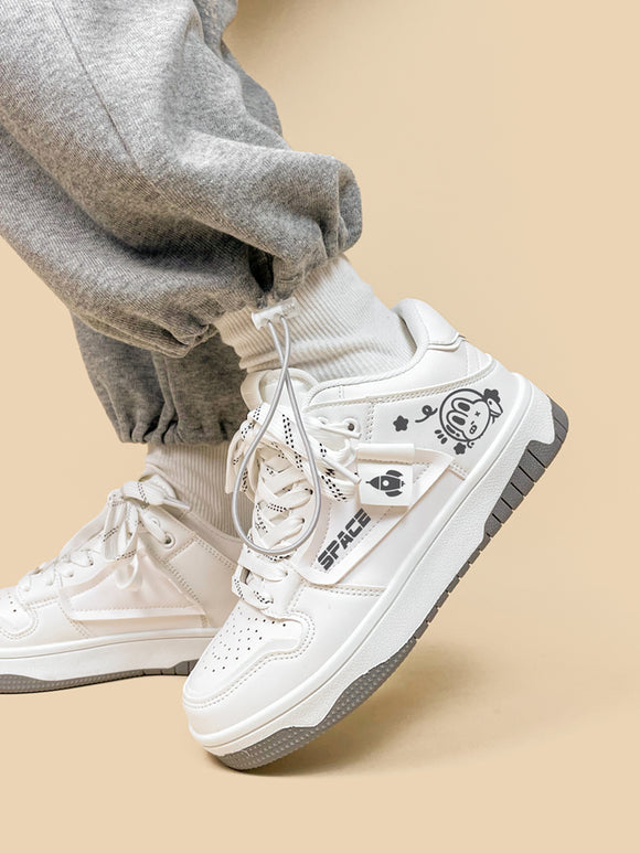 Zapatillas Deportivas Casuales Mujer - Suela Plana Skate