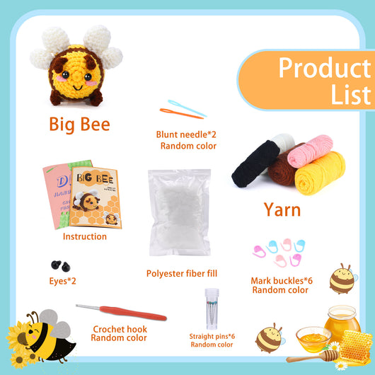 Kit de Lana Teñida para Muñecas Tejidas - Paquete de Material Premium - Image 4