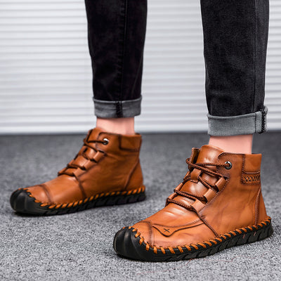 Botas Martin de Cuero Artesanal con Forro de Cachemir para Hombre - Image 16