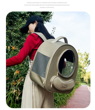 Mochila Transportadora Respirable para Mascotas - Gran Capacidad Cápsula Espacial - Image 17