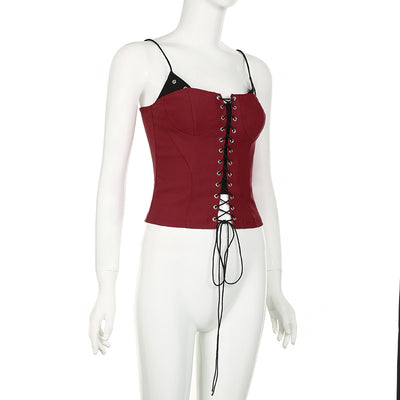 Camiseta Ajustada Bicolor con Encaje y Control de Cintura - Image 12