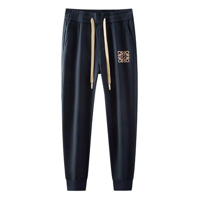 Pantalones Deportivos Harem de Lujo con Bordado y Cinta a Juego para Otoño - Image 4