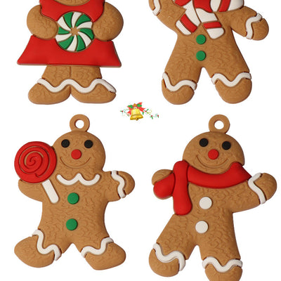 Decoración Navideña Árbol de Navidad con Hombre de Jengibre - Image 6