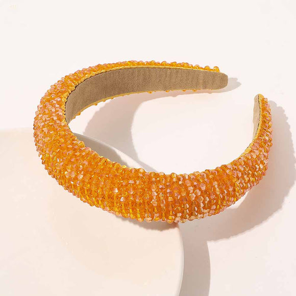 Diadema Ancha Barroca con Cristales para Mujer