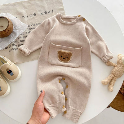 Pelele Tejido de Manga Larga con Estampado Infantil para Bebés - Image 3