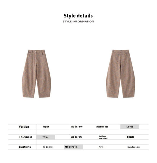 Pantalones de Lino Ancho Cuadros Mujer - Cómodos y Transpirables - Image 8
