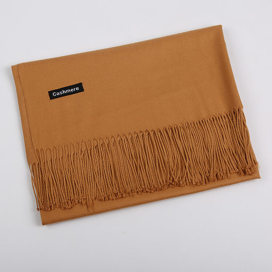 Bufanda de Cashmira Artificial Liso para Mujer 220g - Chal Cálido y Elegante - Image 21