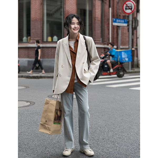 Traje Elegante Otoño para Niño Negro, Blanco y Amarillo