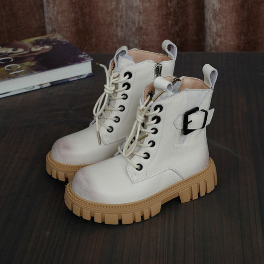 Botas Martin Infantiles de Cuero Genuino - Estilo Británico Clásico - Image 8