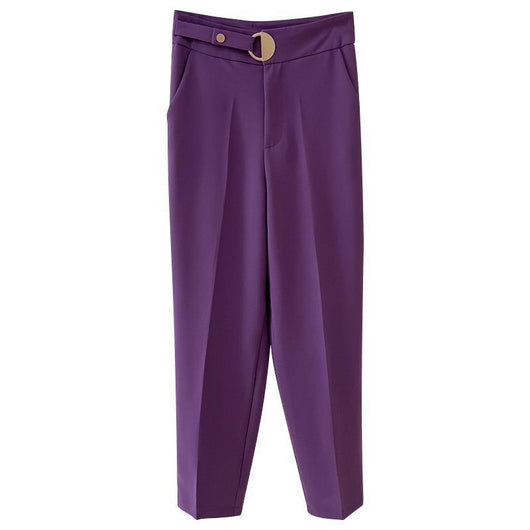 Pantalón de Vestir Cintura Alta Holgado Cropped - Corte Moderno y Cómodo - Image 13