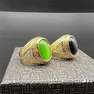 Anillo de Acero Inoxidable y Titanio para Hombre - Diseño Casual - Image 11