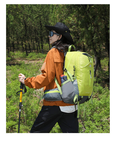 Mochila de Trekking AZELA Electron 40L - Blanco y Azul Marino para Senderismo y Viajes - Image 46