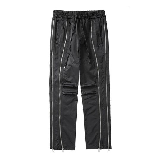 Pantalones Rectos Oversized con Cierre Frontal - Estilo Urbano