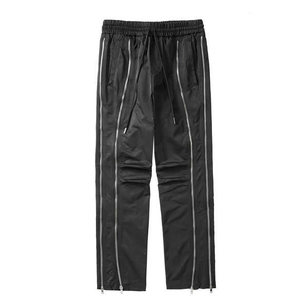 Pantalones Rectos Oversized con Cierre Frontal - Estilo Urbano