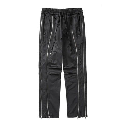 Pantalones Rectos Oversized con Cierre Frontal - Estilo Urbano