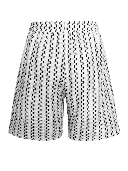 Conjunto Casual de Camisa a Rayas y Shorts para Hombre - Image 16