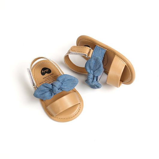 Sandalias para bebé con moño suave y suela antideslizante - Image 24