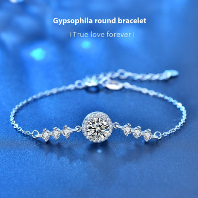 Pulsera de Moissanita Estrellada Minimalista para Mujer