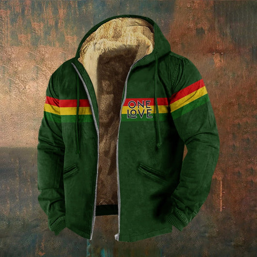 Chaqueta Hoodie con Cierre Vintage Estampado 3D para Hombre - Image 18