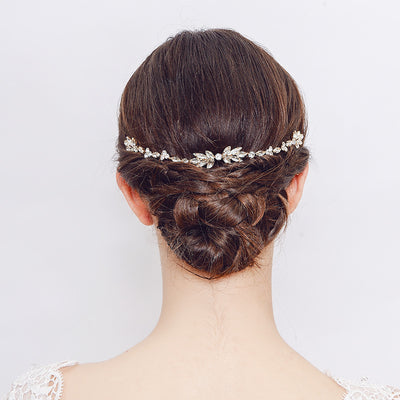 Peineta para Moño con Flores de Cristal - Accesorio Elegante para el Cabello - Image 7