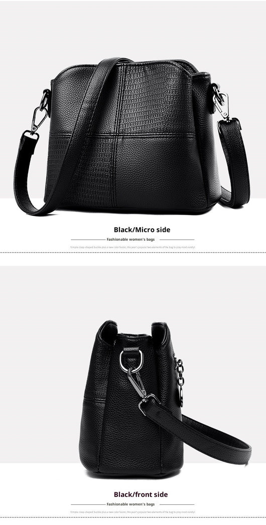 Bolsa de Hombro Retro Estilo Bucket Multicompartimientos Casual - Image 17