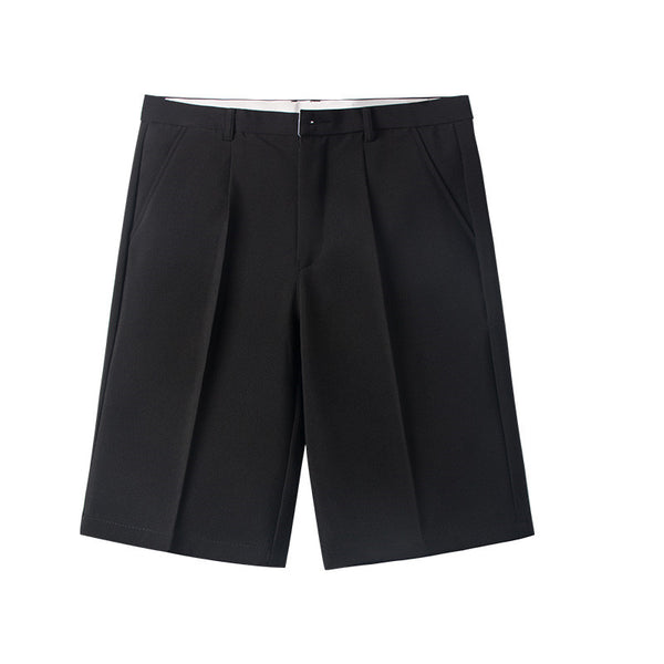 Pantalones Casuales Holgados de Cinco Puntos en Colores Sólidos para Hombre - Image 7