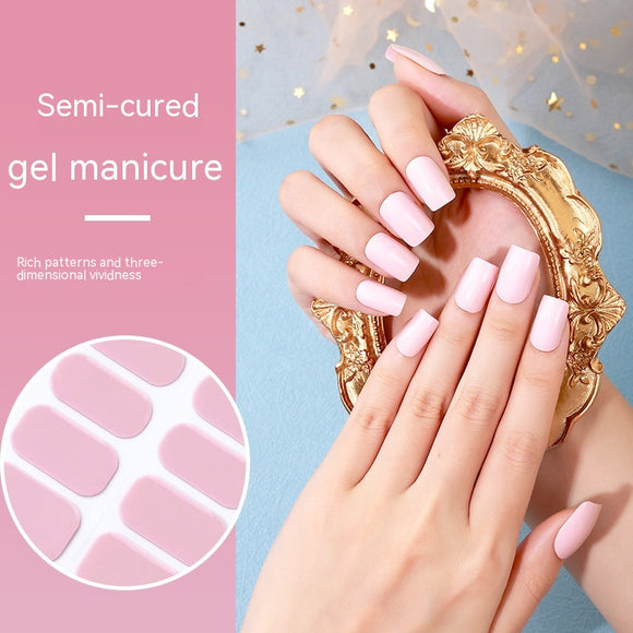 Adhesivos de Uñas en Gel UV de Color Puro - Curado Fotográfico