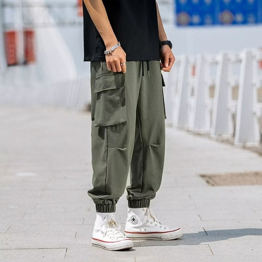Pantalones Cargo Sueltos Ajustados para Hombre - Moda Contemporánea - Image 14
