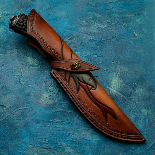Cuchillo de Supervivencia Damasco Forjado a Mano - Alta Dureza para Aventuras - Image 9