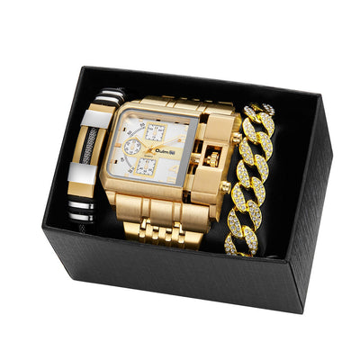 Reloj de Hombre Multihuso con Esfera Grande Luminosa y Correa de Acero Inoxidable - Image 22