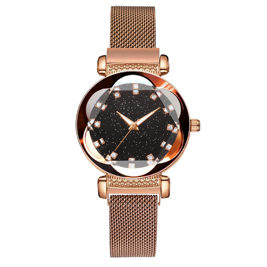 Reloj Magnético Cielo Estrellado con Diamantes - Oro Rosa - Image 11
