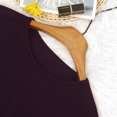 Blusa Casual Talla Grande Manga Larga Color Sólido - Image 3