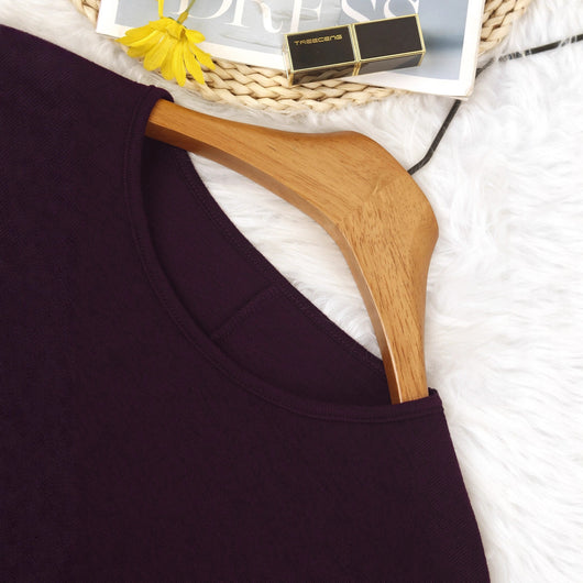 Blusa Casual Talla Grande Manga Larga Color Sólido - Image 3
