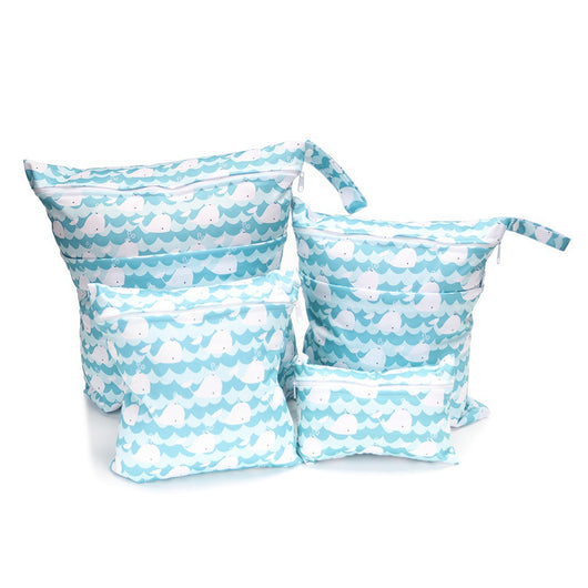 Bolsa Organizadora de Pañales con Estampados Infantiles - Set de 4 Piezas - Image 11