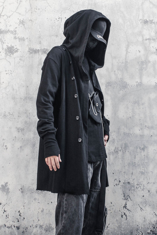 Abrigo Hoodie Yamamoto para Hombre - Diseño Elegante y Versátil - Image 5