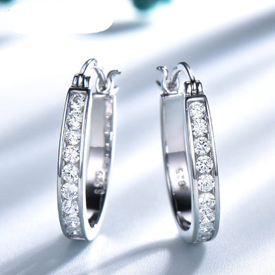 Aretes de Plata Esterlina 925 con Cierre de Presión - Image 7