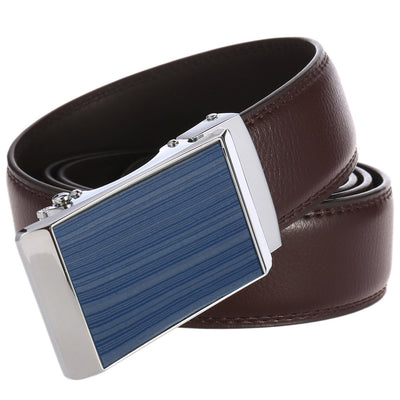 Cinturón de Cuero Genuino con Hebilla Automática para Hombre - Estilo Ejecutivo - Image 23