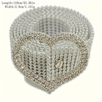Cinturón de Moda para Mujer con Diamantes y Strass Brillante - Image 6
