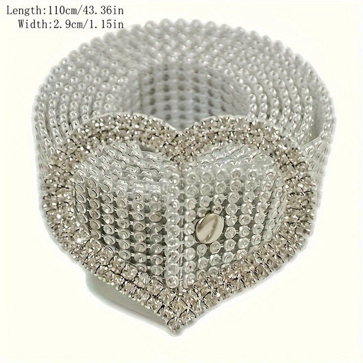 Cinturón de Moda para Mujer con Diamantes y Strass Brillante - Image 6