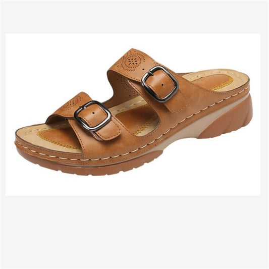 Sandalias Plataforma con Tacón Inclinado y Diseño Casual para Mujer - Image 2