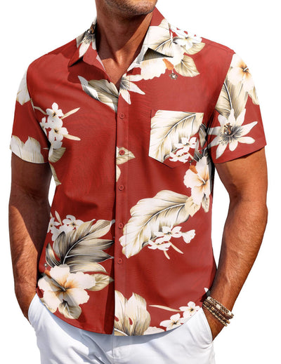 Camisa Hawaiana Versátil de Manga Corta para Hombre - Image 12